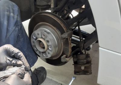 this image shows brake repair in Ontario, CA